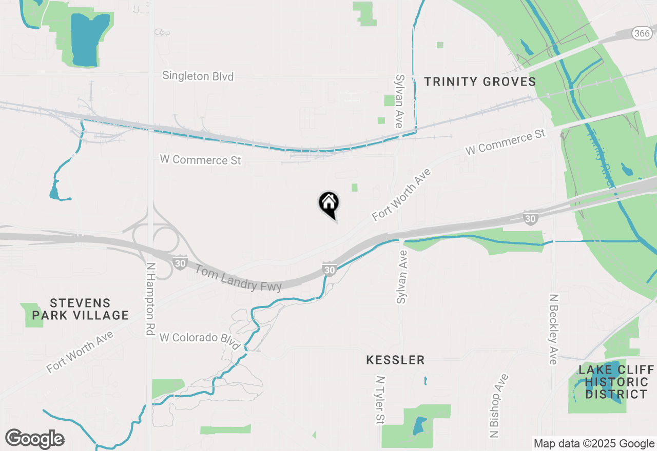 Map of 1234 Flanders Street, Dallas, TX 75208