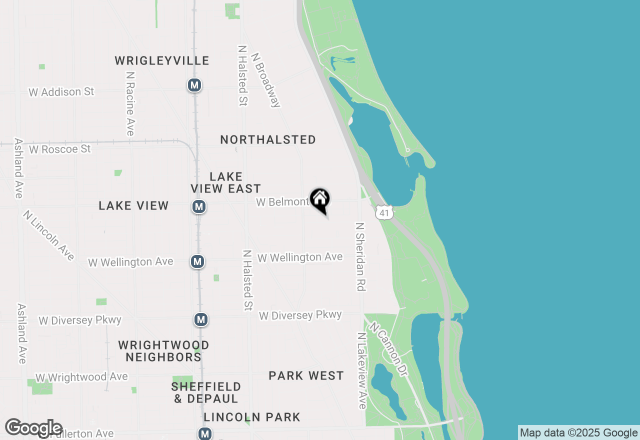 Map of 524 W Briar Place #2, Chicago, IL 60657