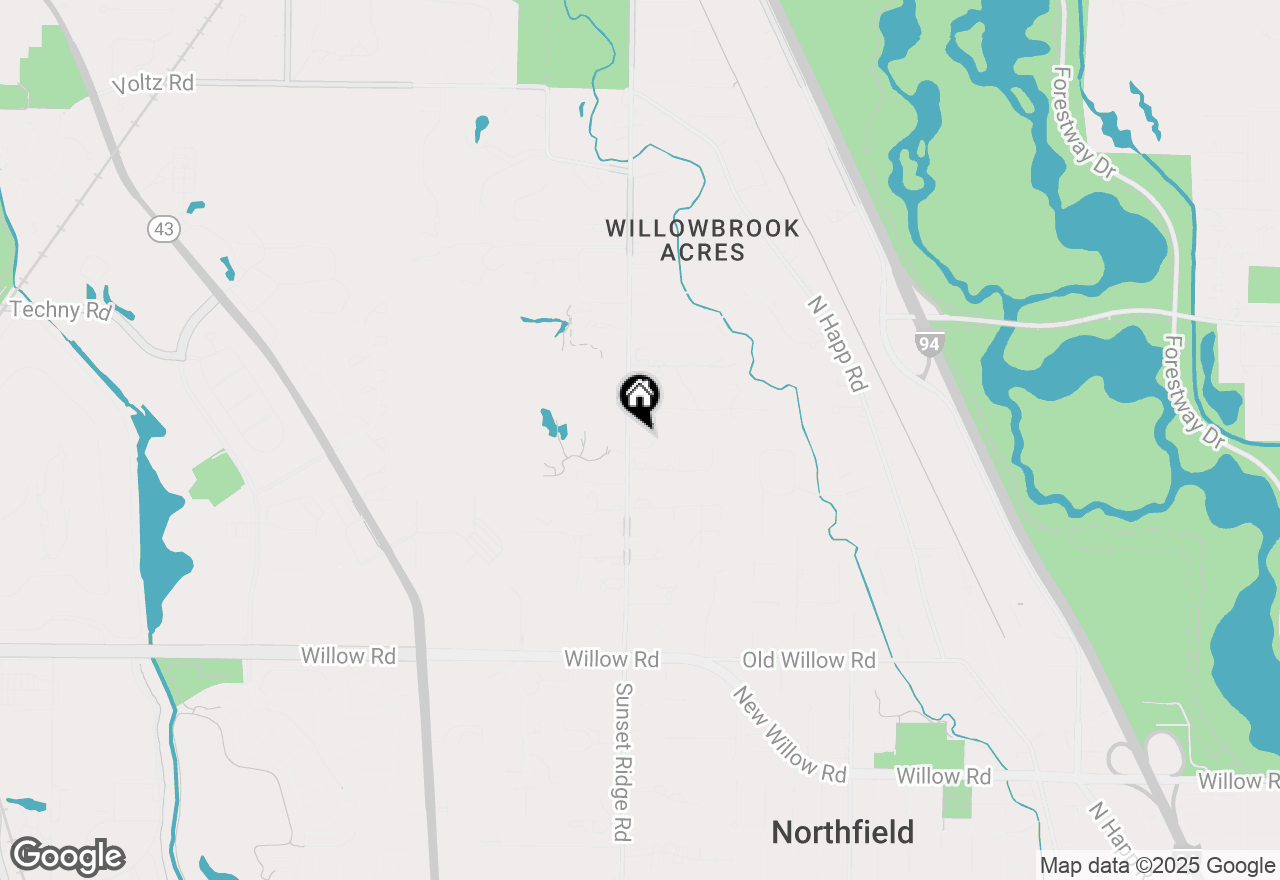 Map of 777 Sunset Ridge Road, Northfield, IL 60093
