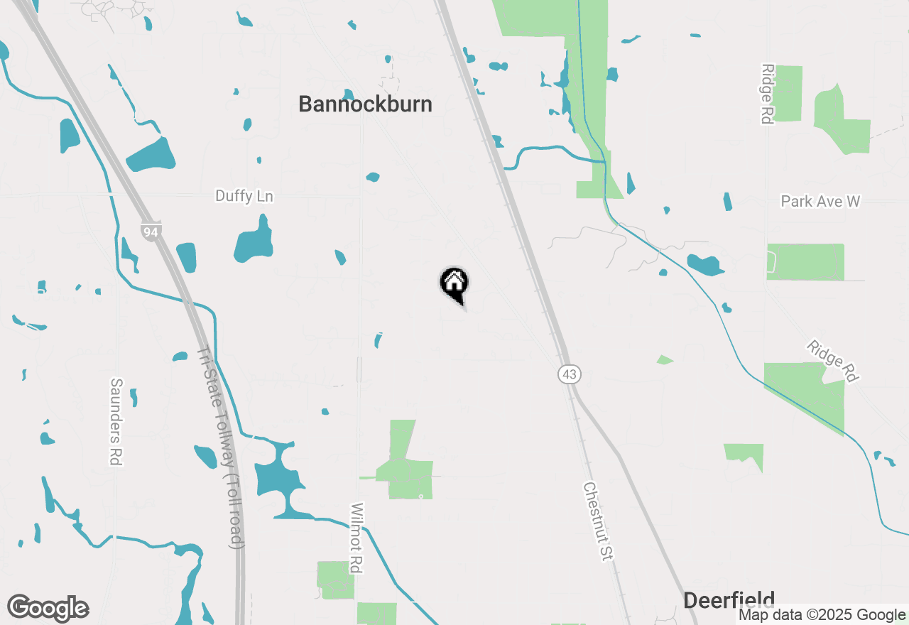 Map of 1388 Aitken Drive, Bannockburn, IL 60015