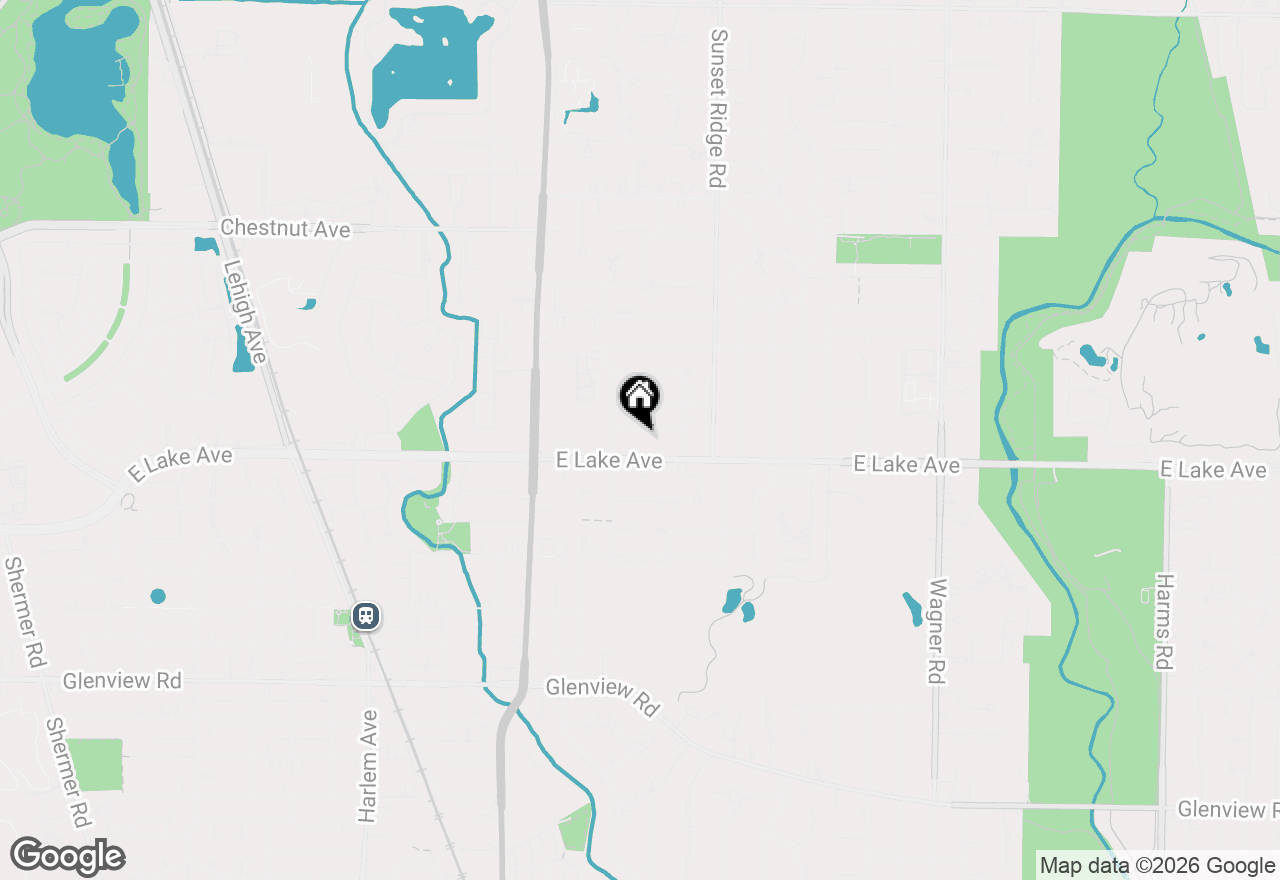 Map of 1413 London Lane, Glenview, IL 60025