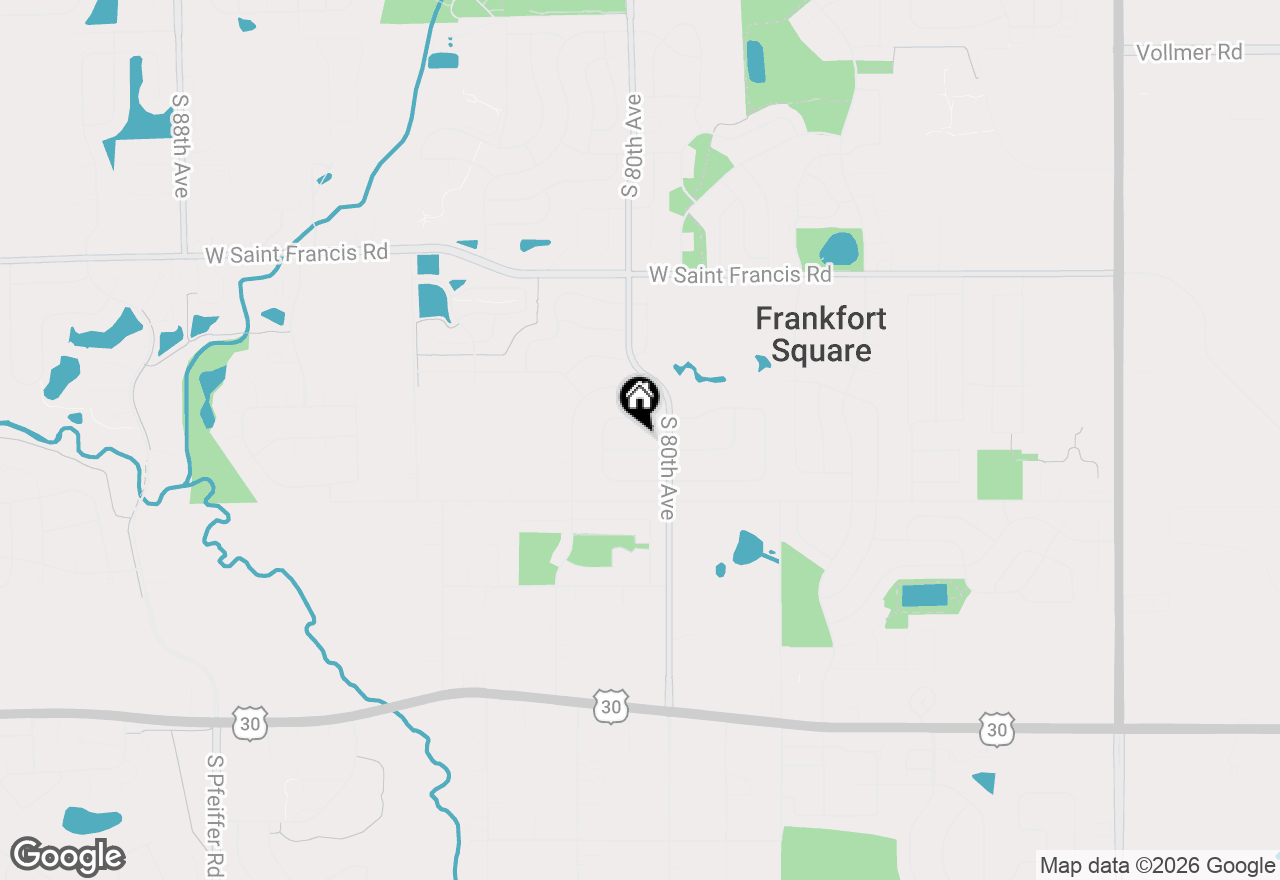 Map of 8036 Farmhouse Road, Frankfort, IL 60423