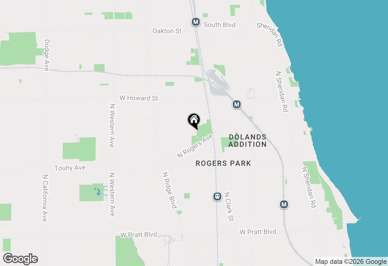 Map of 7357 N Winchester Avenue #GR, Chicago, IL 60626