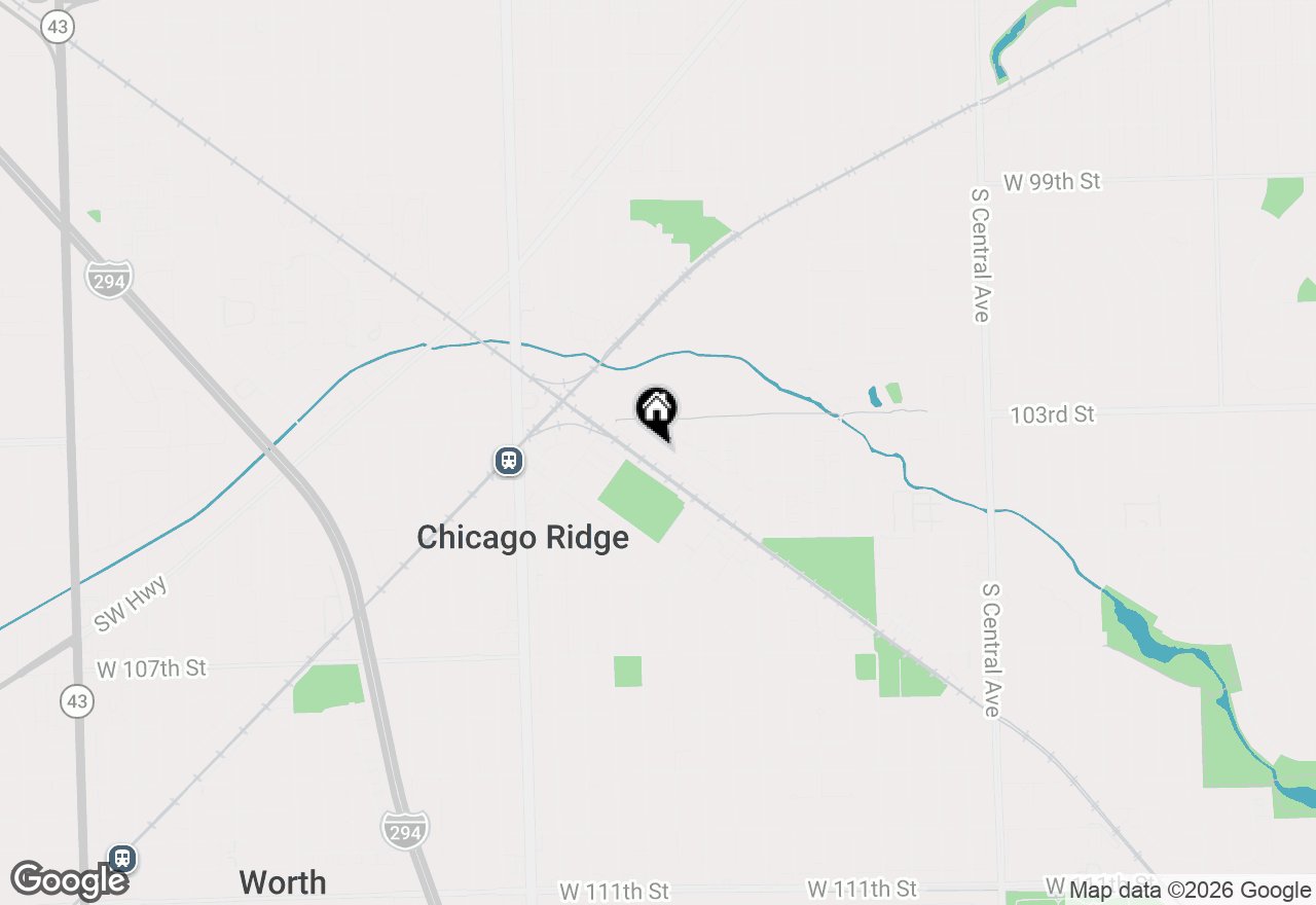Map of 6135 Marshall Avenue #301, Chicago Ridge, IL 60415
