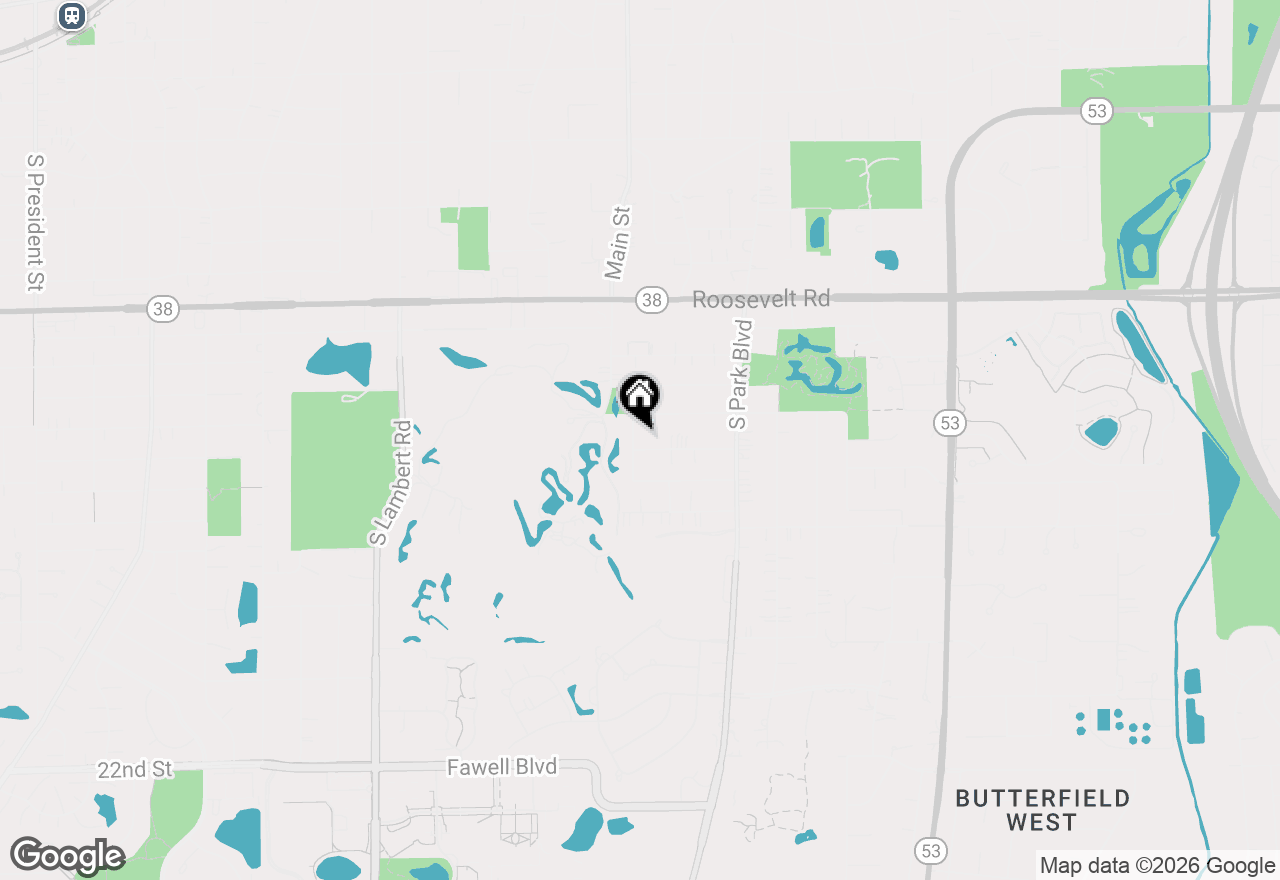 Map of 121 S Parkside Avenue, Glen Ellyn, IL 60137