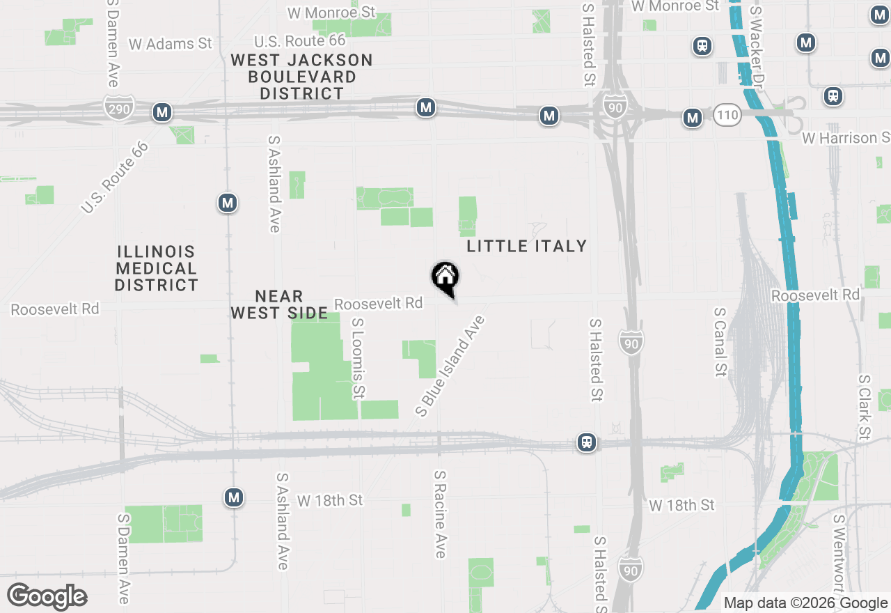 Map of 1155 W Roosevelt Road #404, Chicago, IL 60608