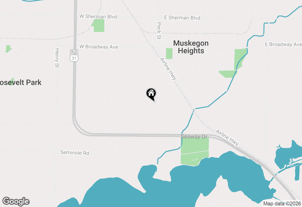 Map of 3237 Sanford Street, Muskegon, MI 49444
