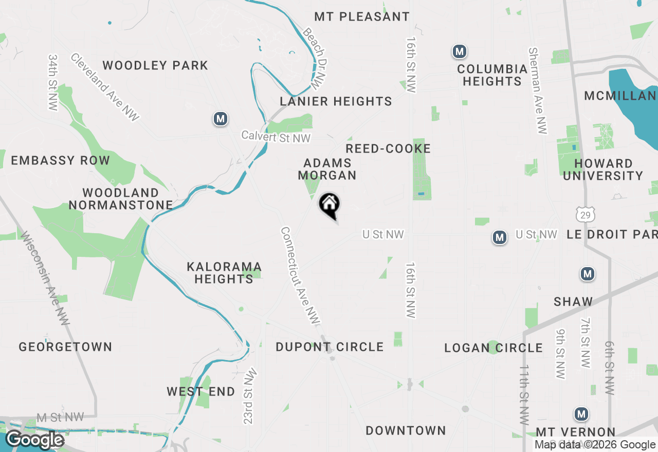 Map of 1858 California Street Nw #33, Washington, DC 20009
