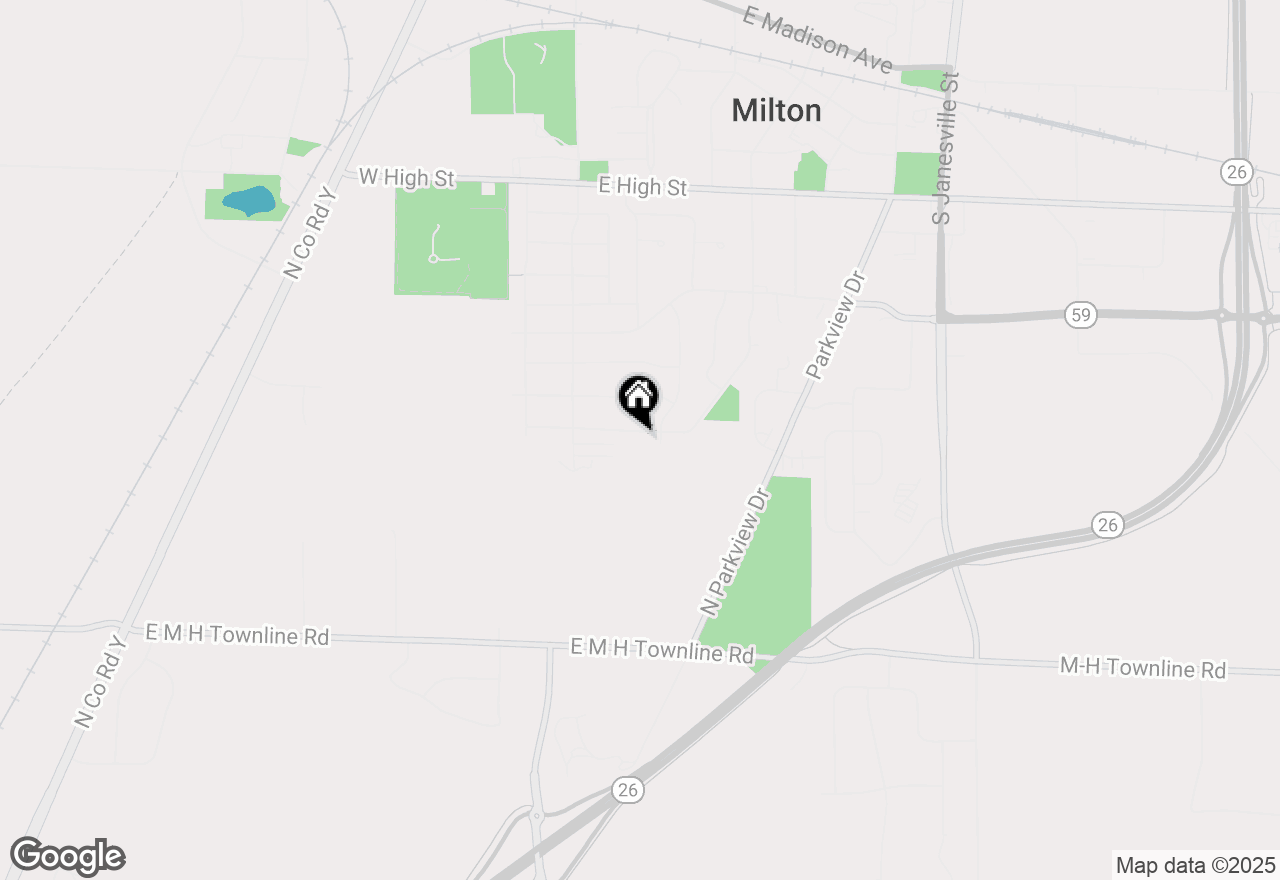 Map of 119 E Gailen Ln, Milton, WI 53563