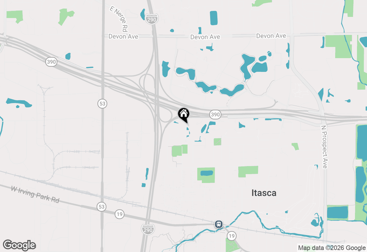 Map of 962 Willow Street, Itasca, IL 60143