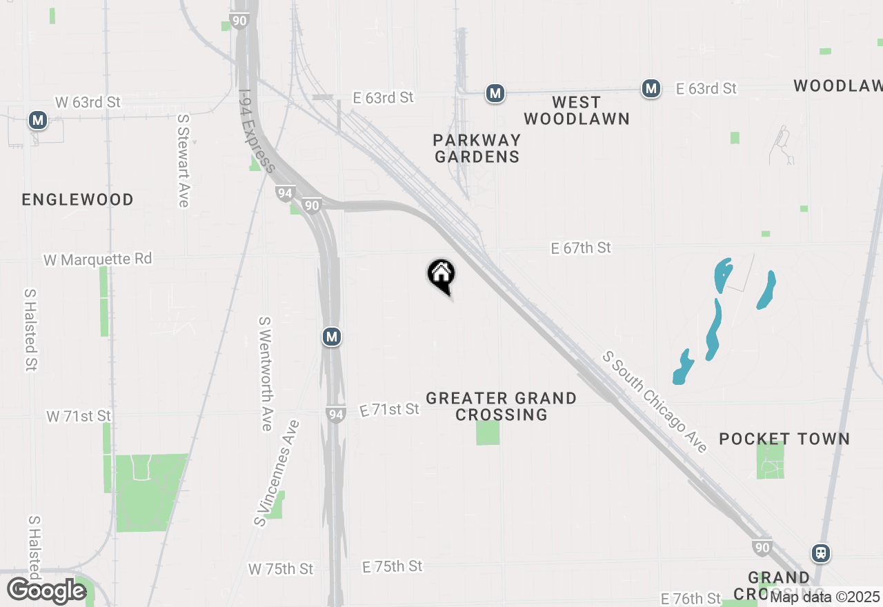 Map of 6812 S Prairie Avenue, Chicago, IL 60637