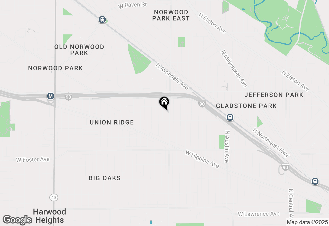 Map of 5431 N Natchez Avenue, Chicago, IL 60656