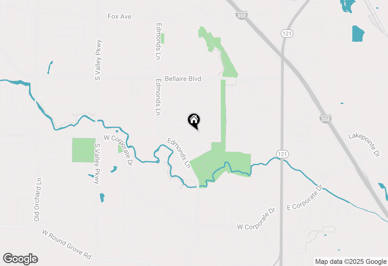 Map of 730 Blue Oak Drive, Lewisville, TX 75067