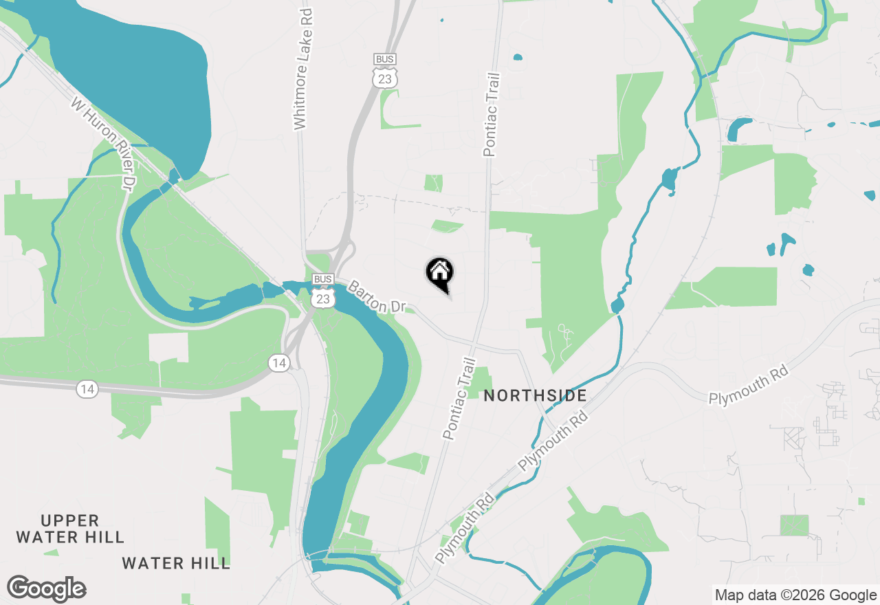 Map of 448 Hilldale Drive, Ann Arbor, MI 48105