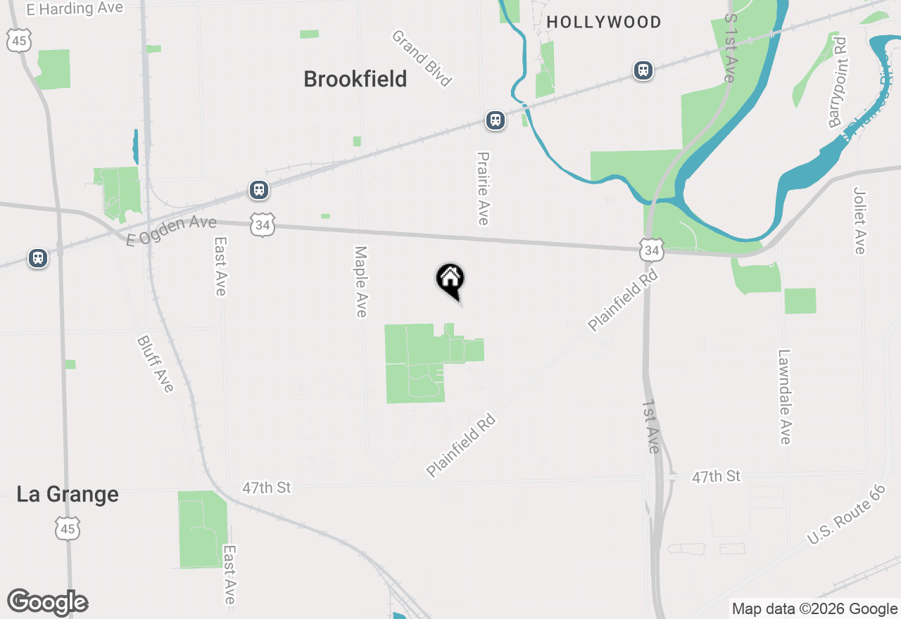 Map of 4235 Sunnyside Avenue, Brookfield, IL 60513