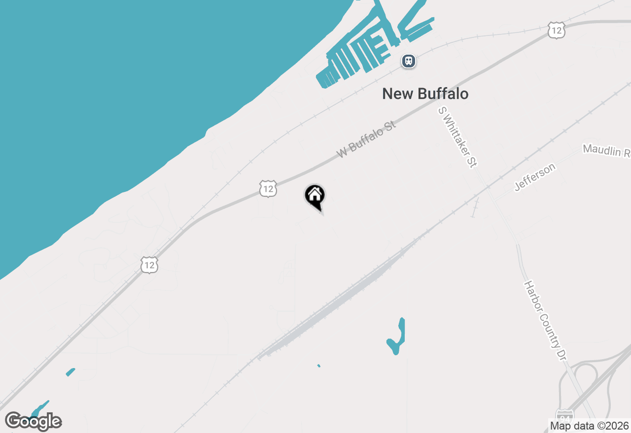 Map of 203 S Clinton Street, New Buffalo, MI 49117