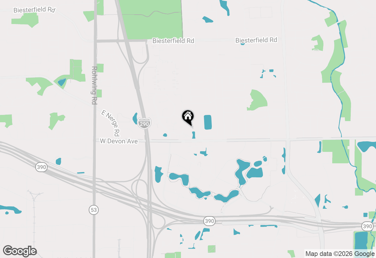 Map of 1261 Old Mill Lane, Elk Grove Village, IL 60007