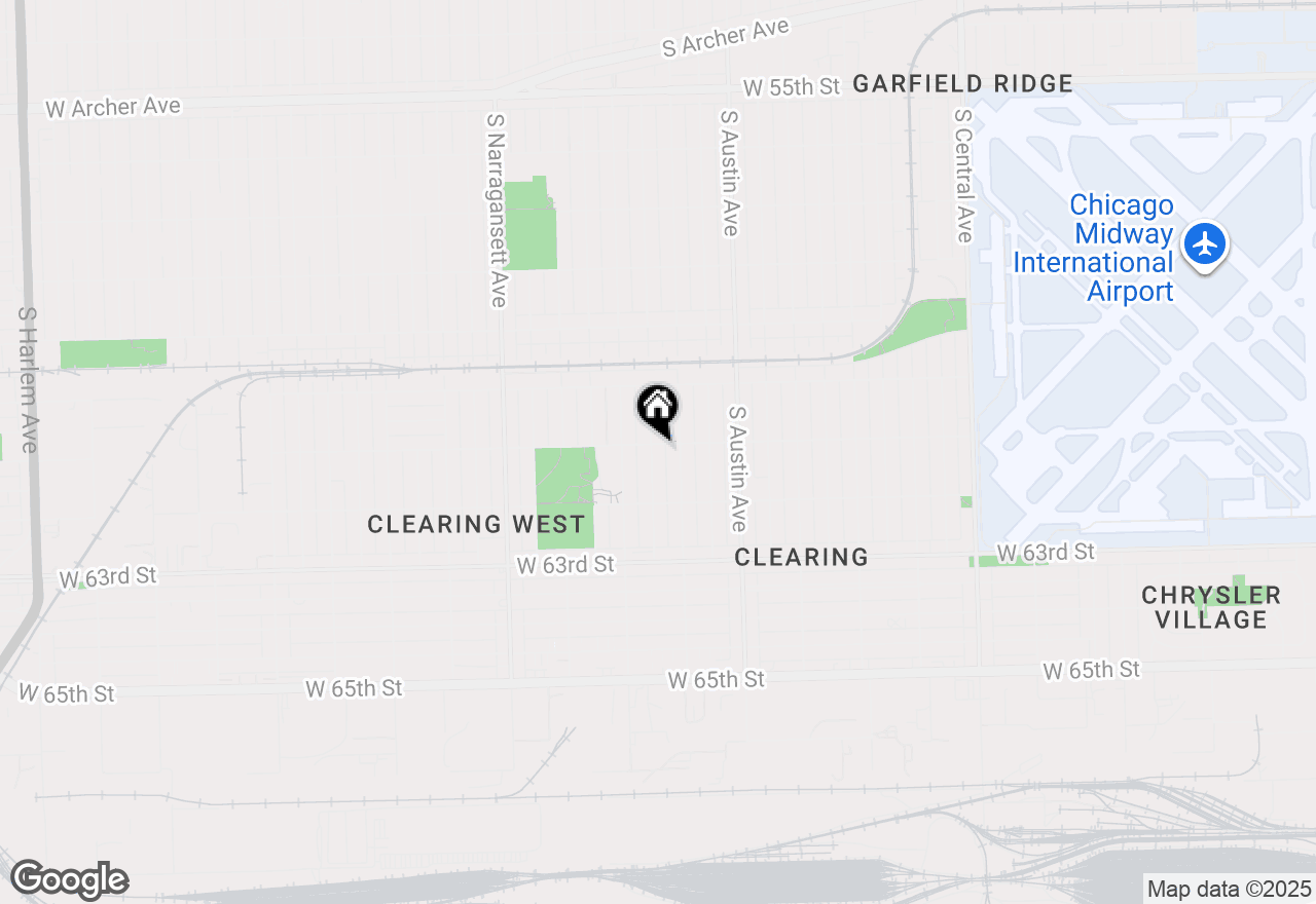 Map of 6105 S Moody Street, Chicago, IL 60638