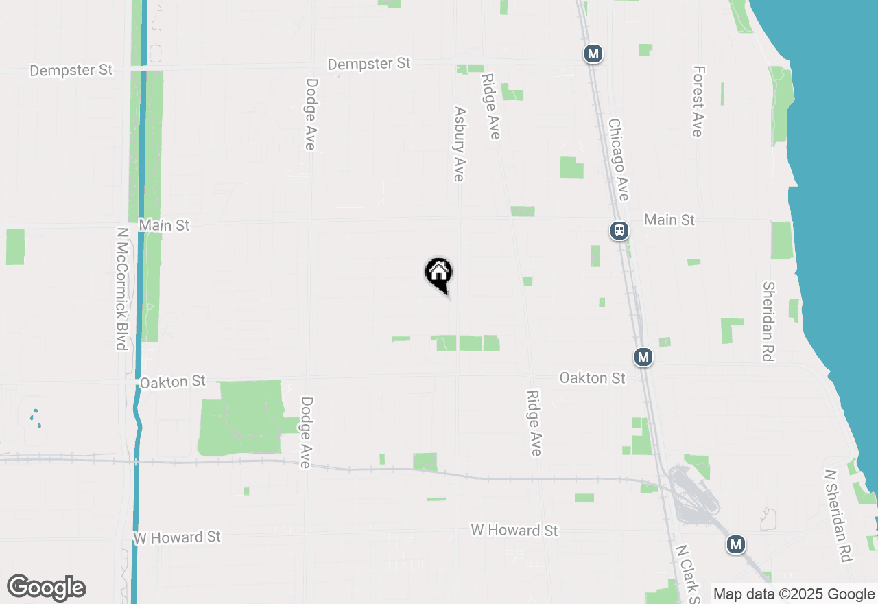 Map of 1323 Cleveland Street, Evanston, IL 60202