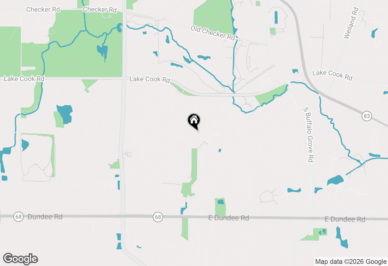 Map of 8 Greenwood Court N, Buffalo Grove, IL 60089