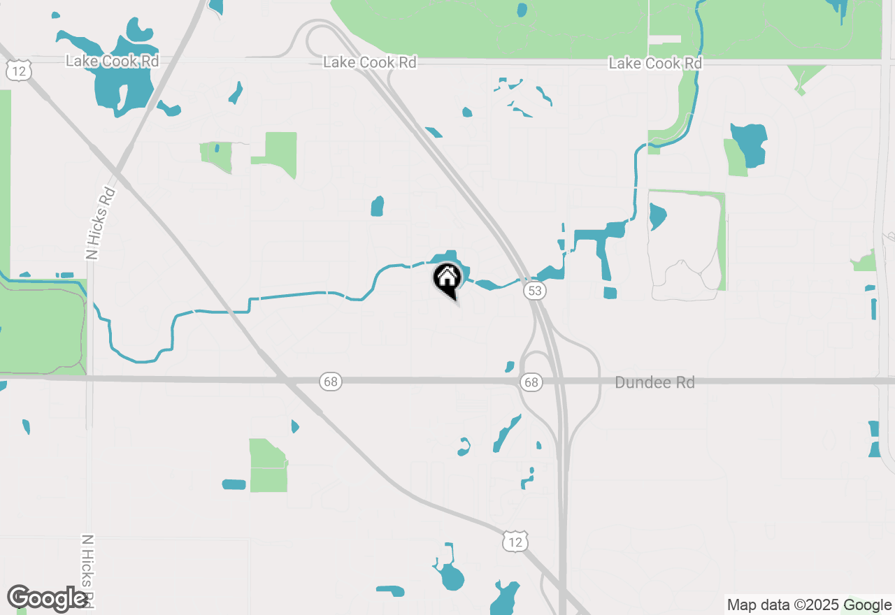 Map of 1288 N Whitewater Lane, Palatine, IL 60074