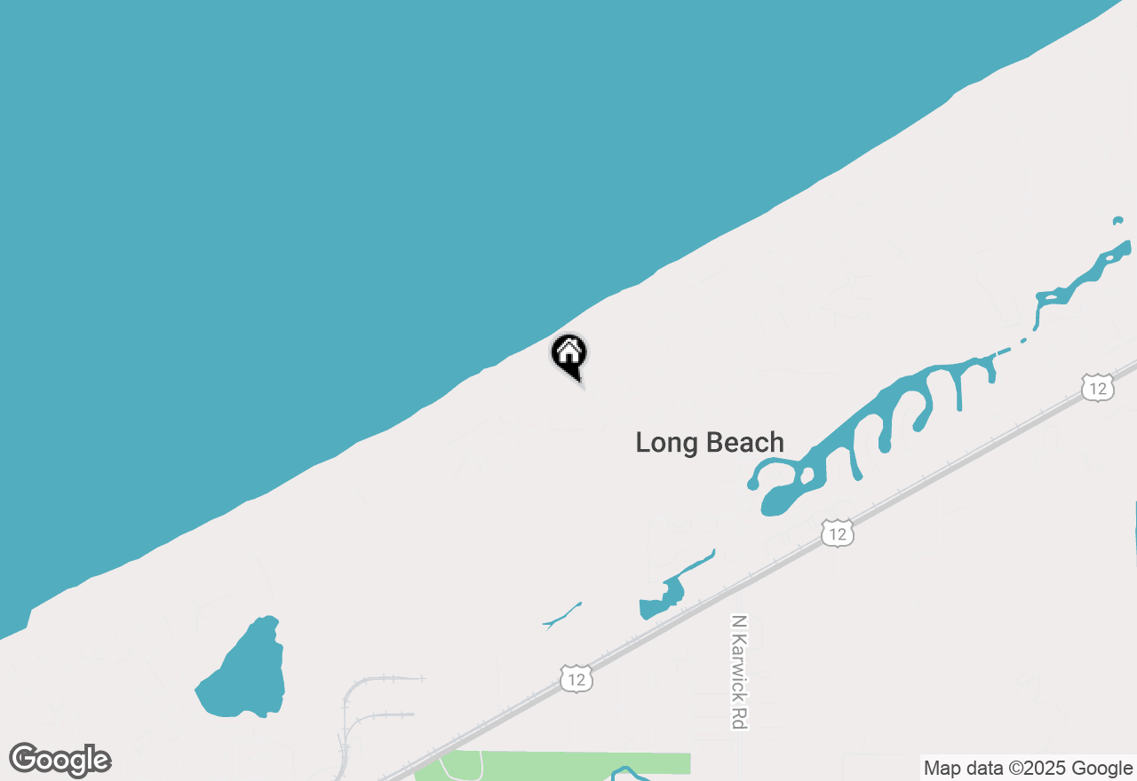 Map of 1910 Monrovia Drive, Long Beach, IN 46360