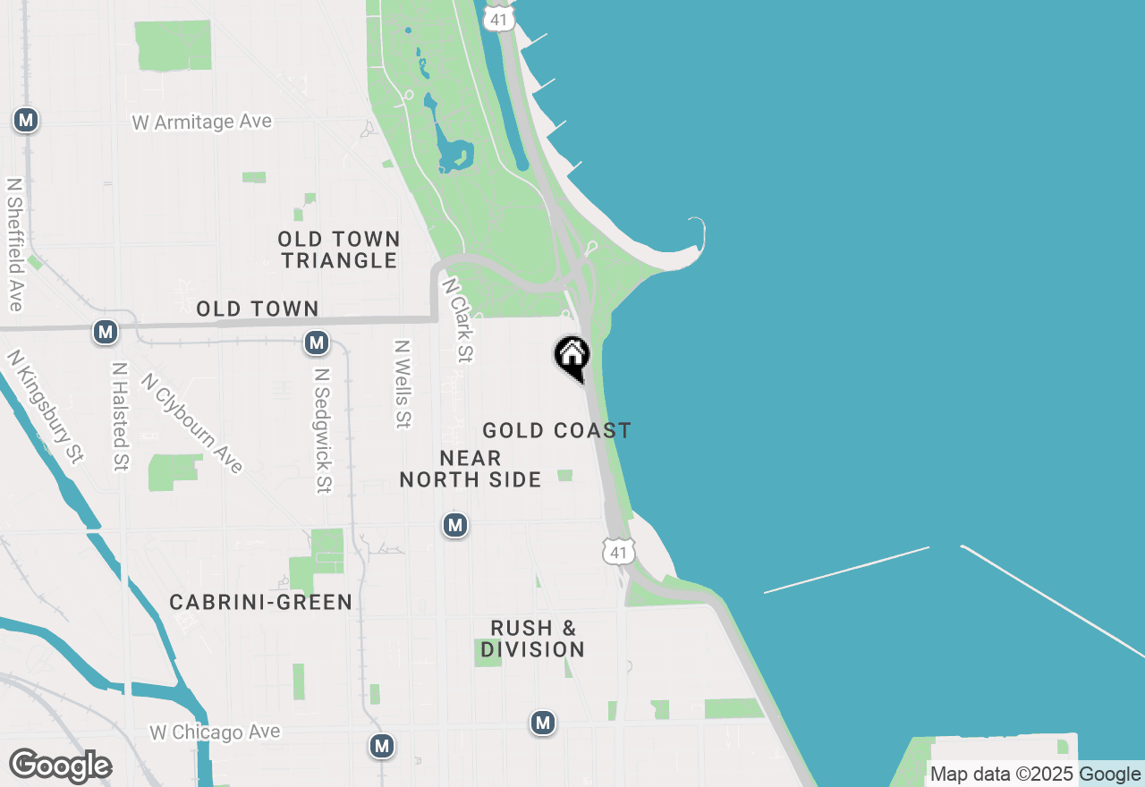 Map of 1420 N Lake Shore Drive #6A, Chicago, IL 60610