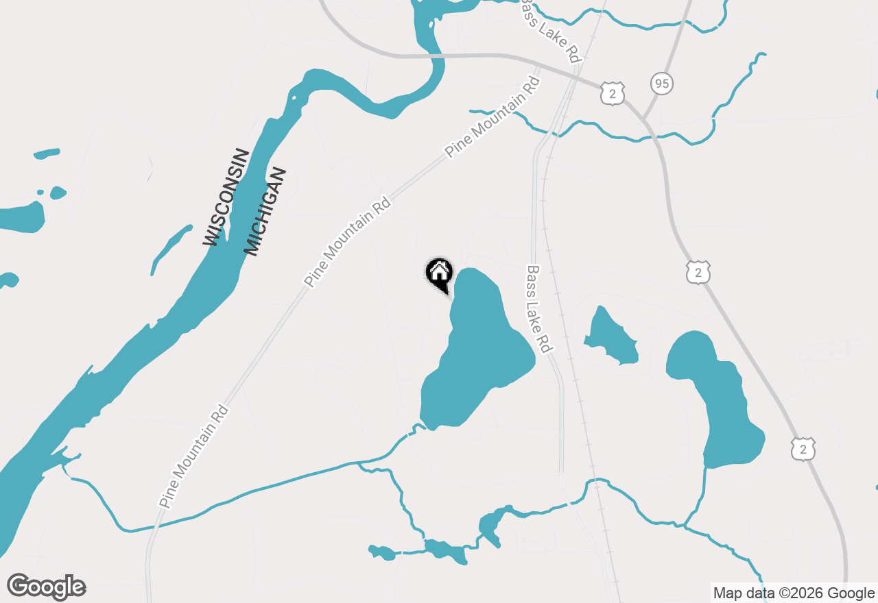 Map of N3870 N Grand Oak Drive, Iron Mountain, MI 49801