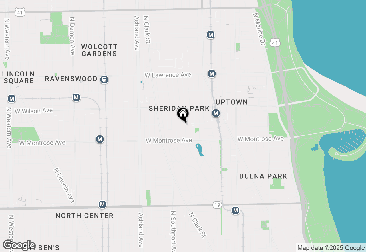 Map of 4450 N Malden Street #3, Chicago, IL 60640