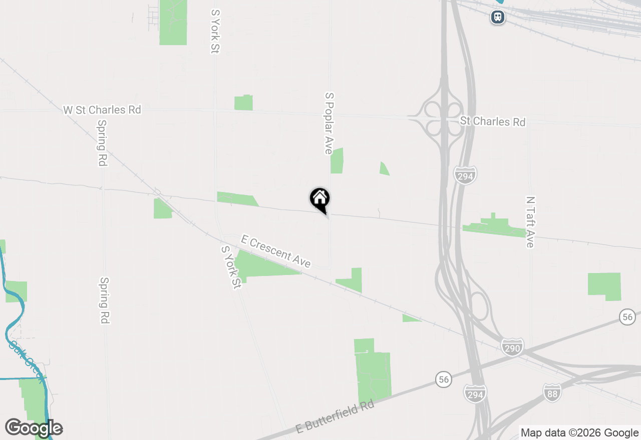 Map of 281 E Vallette Street, Elmhurst, IL 60126