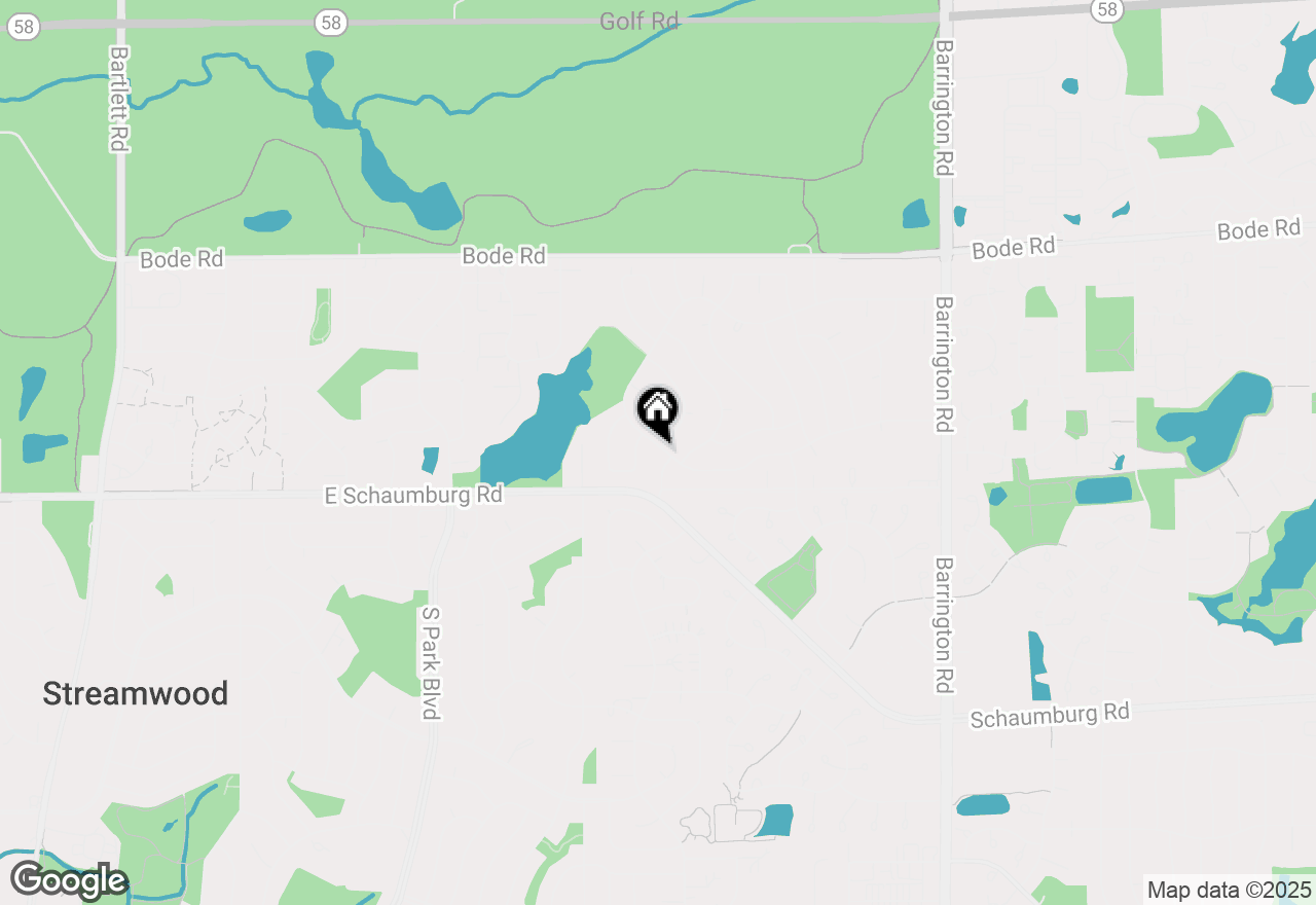 Map of 36 W Green Meadows Boulevard, Streamwood, IL 60107