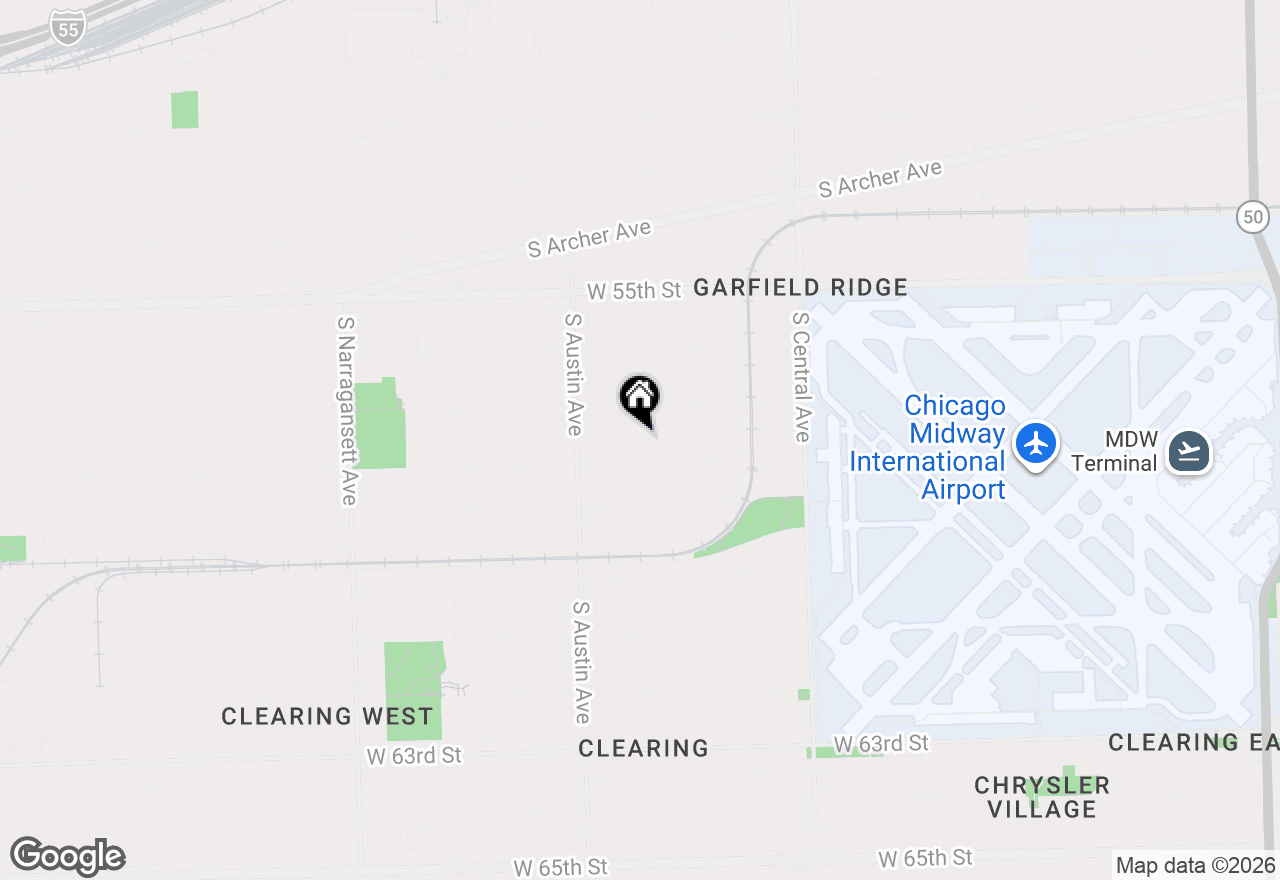 Map of 5739 S Mayfield Avenue, Chicago, IL 60638