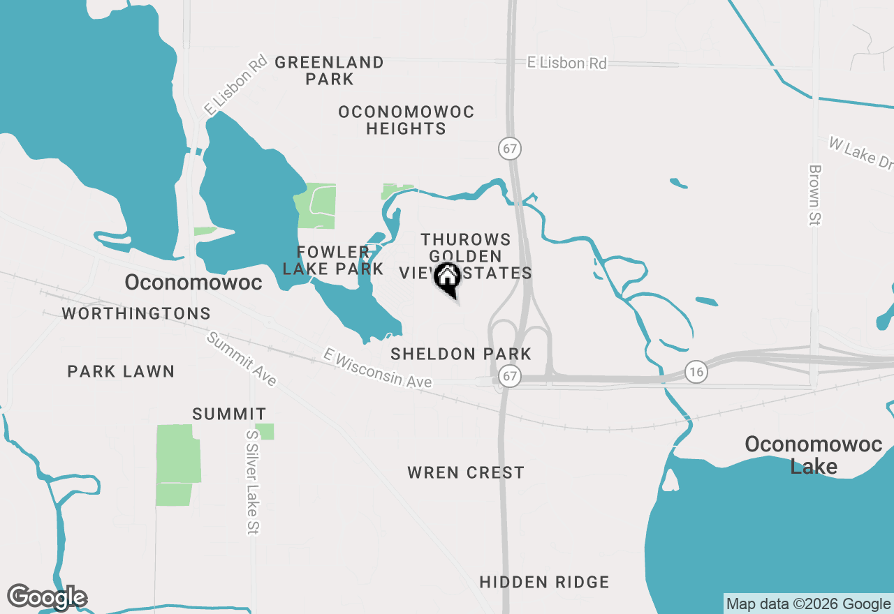 Map of 230 Thurow Dr, Oconomowoc, WI 53066