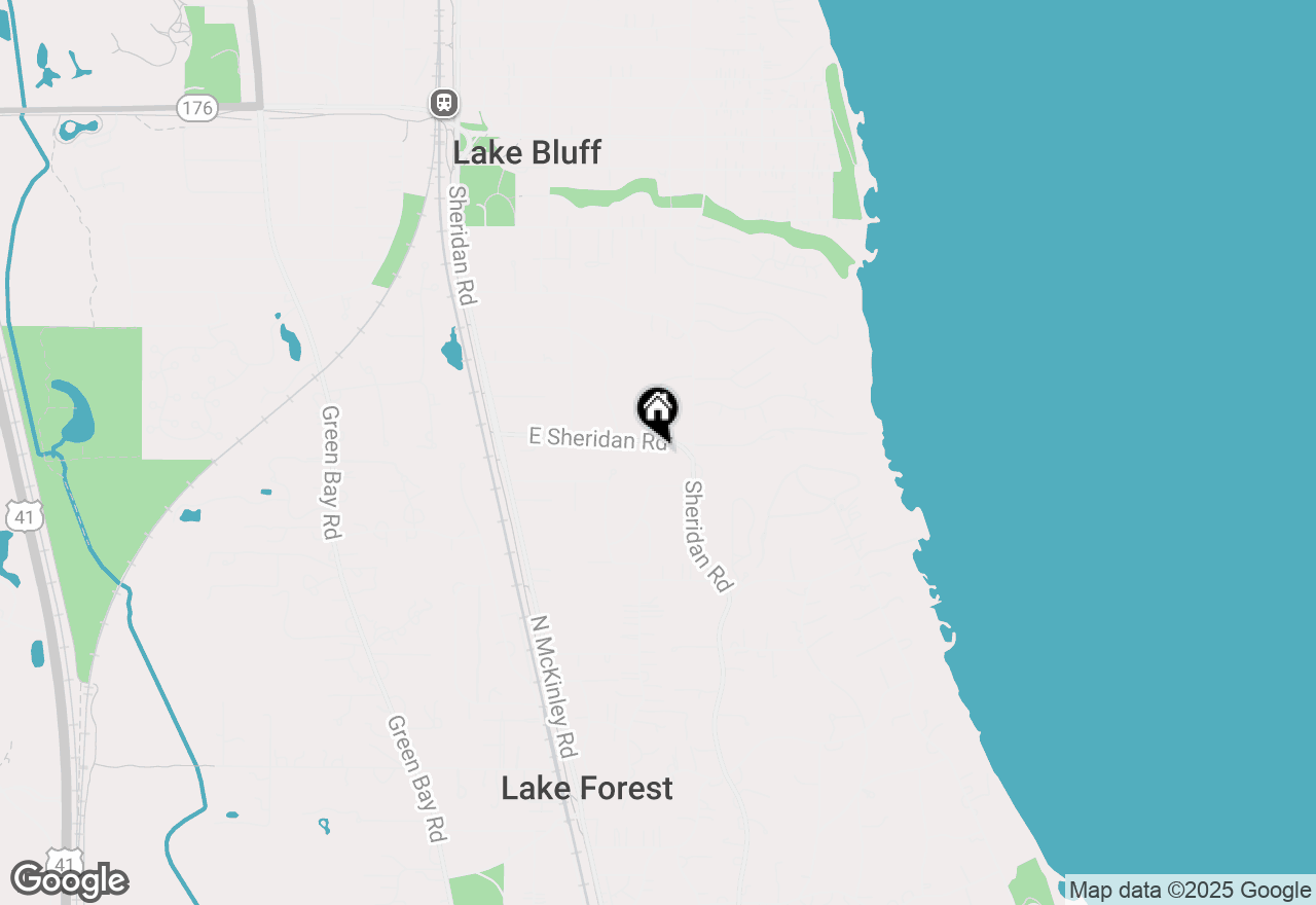 Map of 339 E Sheridan Road, Lake Bluff, IL 60044