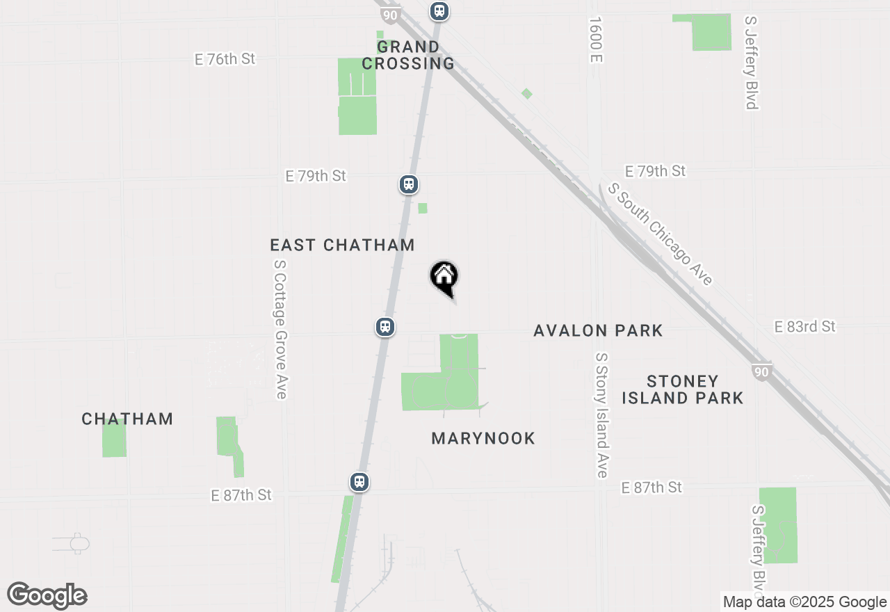 Map of 8217 S Woodlawn Avenue, Chicago, IL 60619