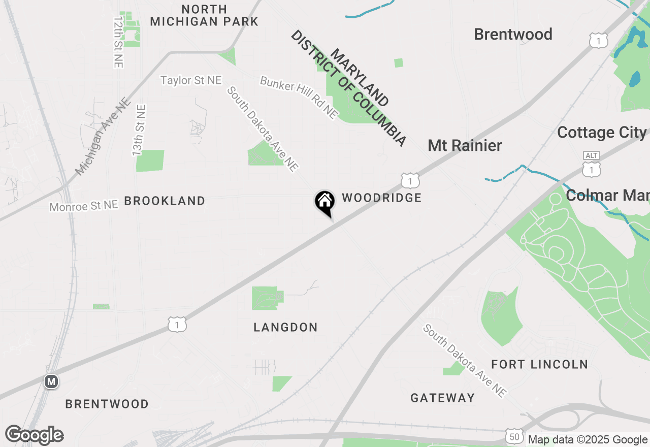 Map of 2228 Kearny Street Ne, Washington, DC 20018