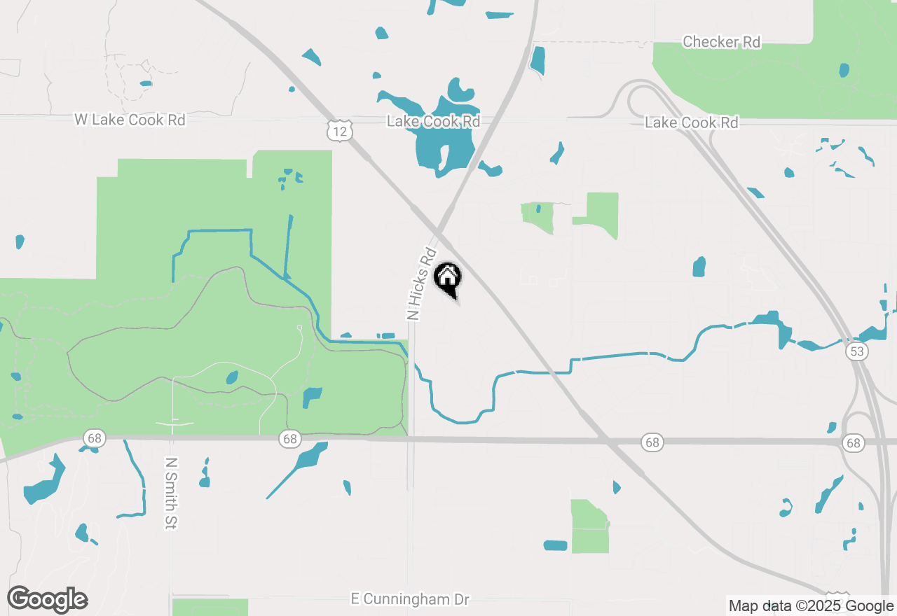 Map of 1955 N Hicks Road #105, Palatine, IL 60074