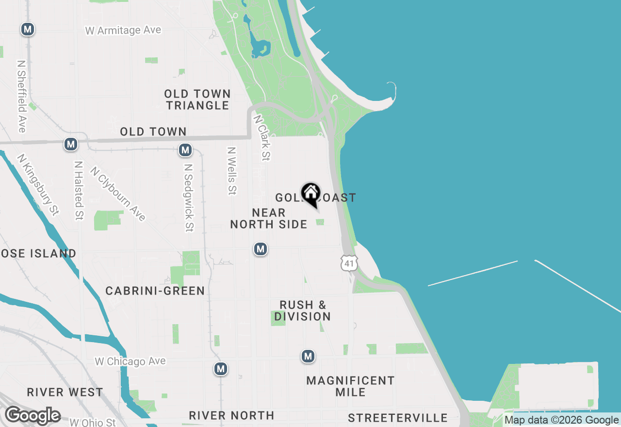 Map of 1308 N Astor Street, Chicago, IL 60610