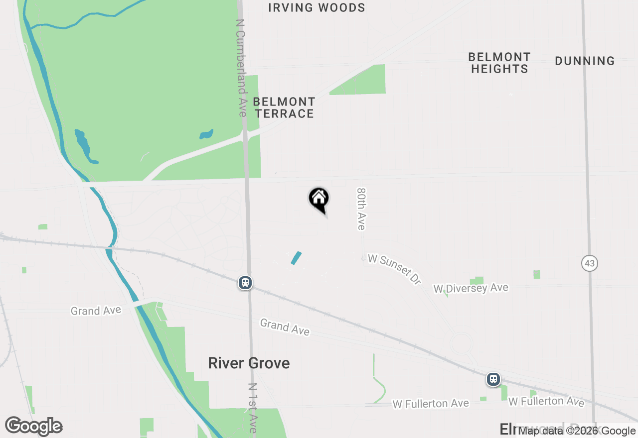 Map of 3023 Paris Avenue #205, River Grove, IL 60171