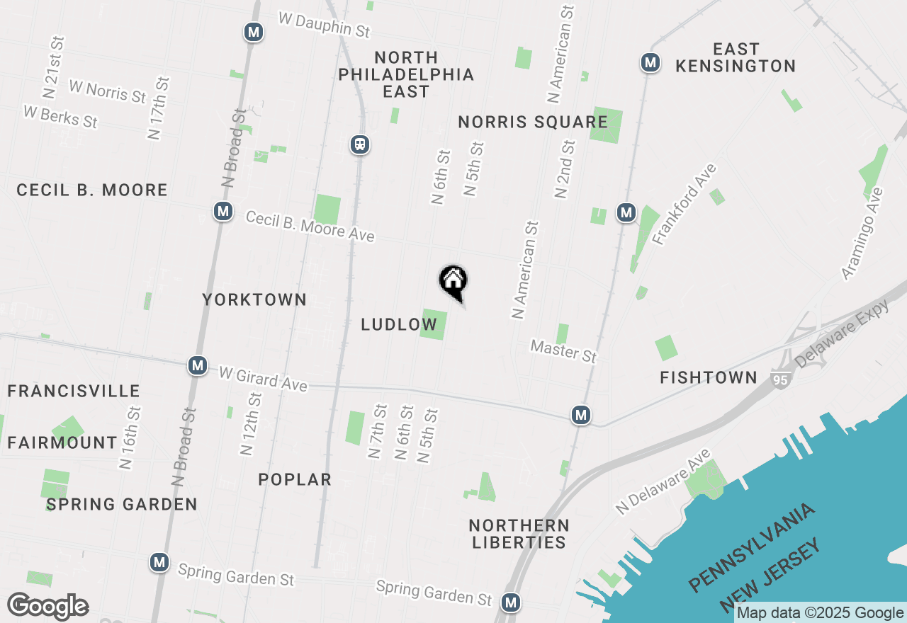 Map of 1501 N 5th Street #2, Philadelphia, PA 19122