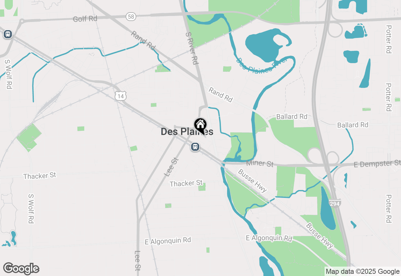 Map of 647 Metropolitan Way #506L, Des Plaines, IL 60016