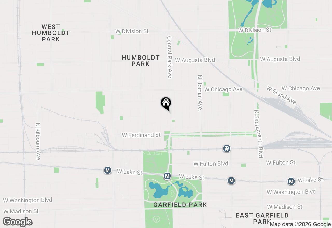 Map of 621 N Monticello Avenue, Chicago, IL 60624