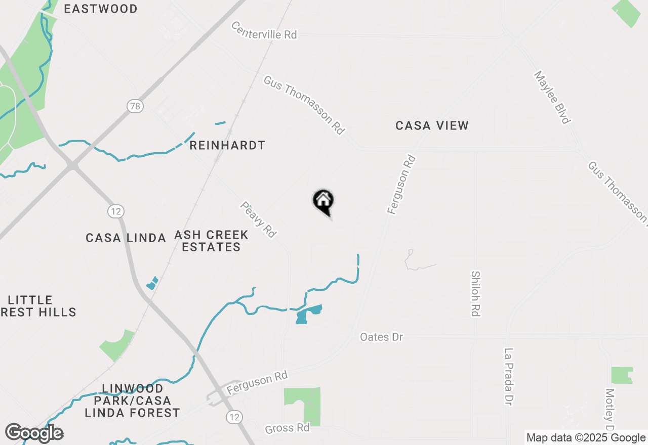 Map of 10123 Casa View Drive, Dallas, TX 75228