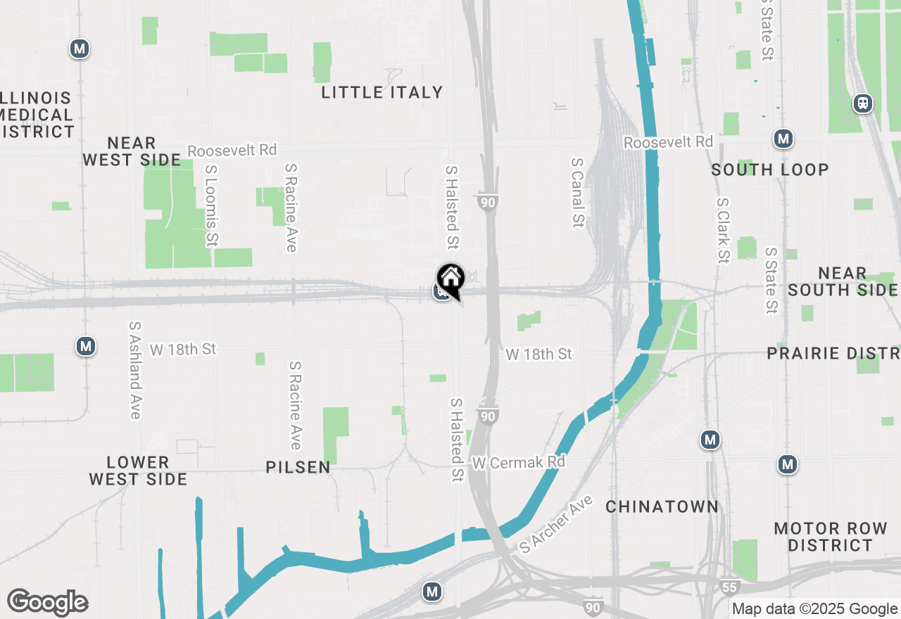 Map of 1610 S Halsted Street #305, Chicago, IL 60608