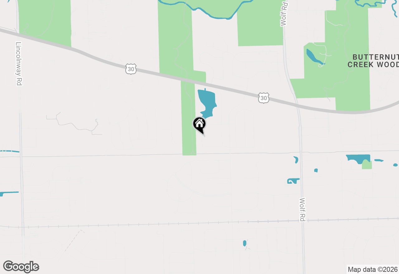 Map of 21408 Saddle Lane, Mokena, IL 60448