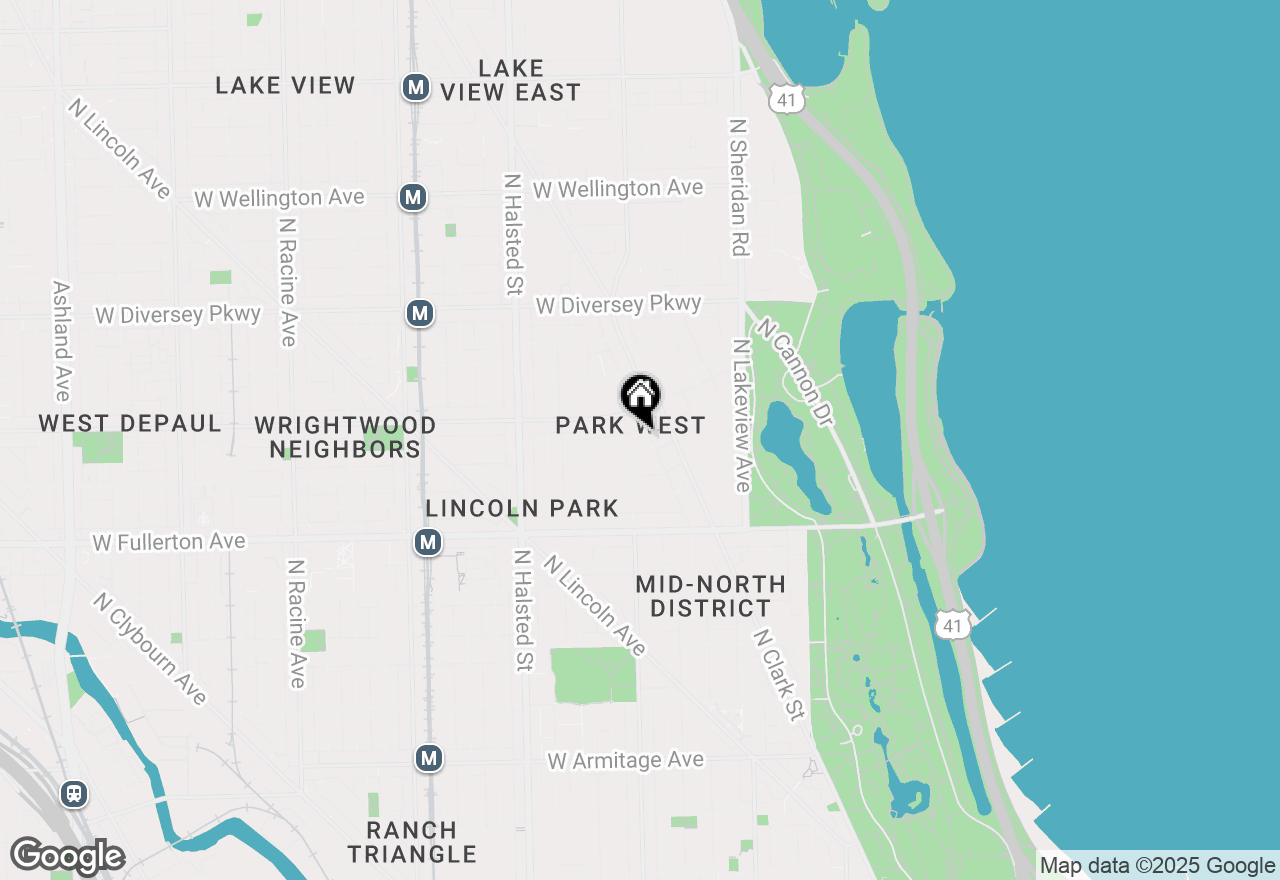 Map of 532 W Deming Place, Chicago, IL 60614