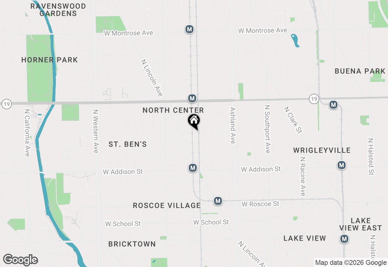 Map of 1800 W Grace Street #411, Chicago, IL 60613