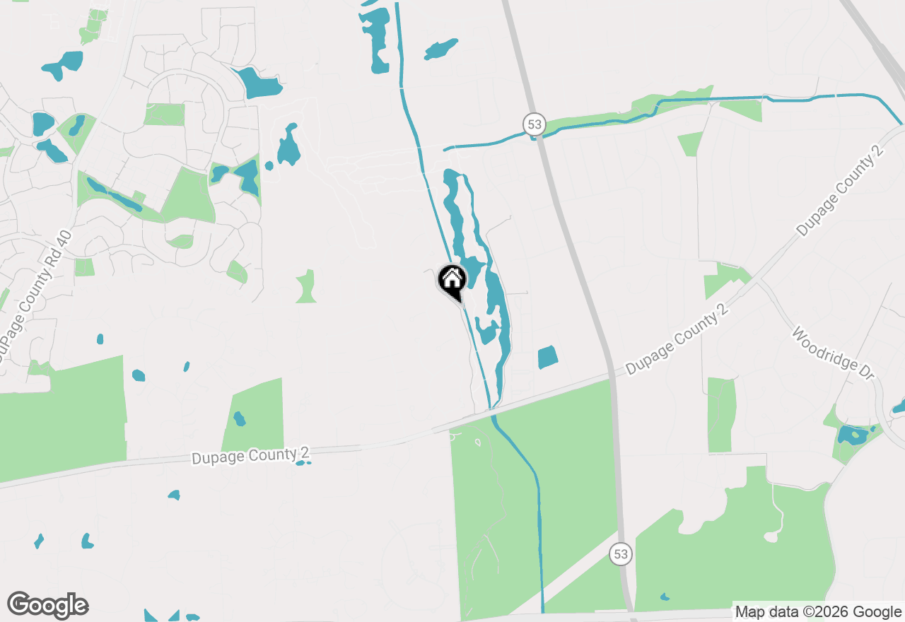 Map of 6621 Greene Road, Woodridge, IL 60517