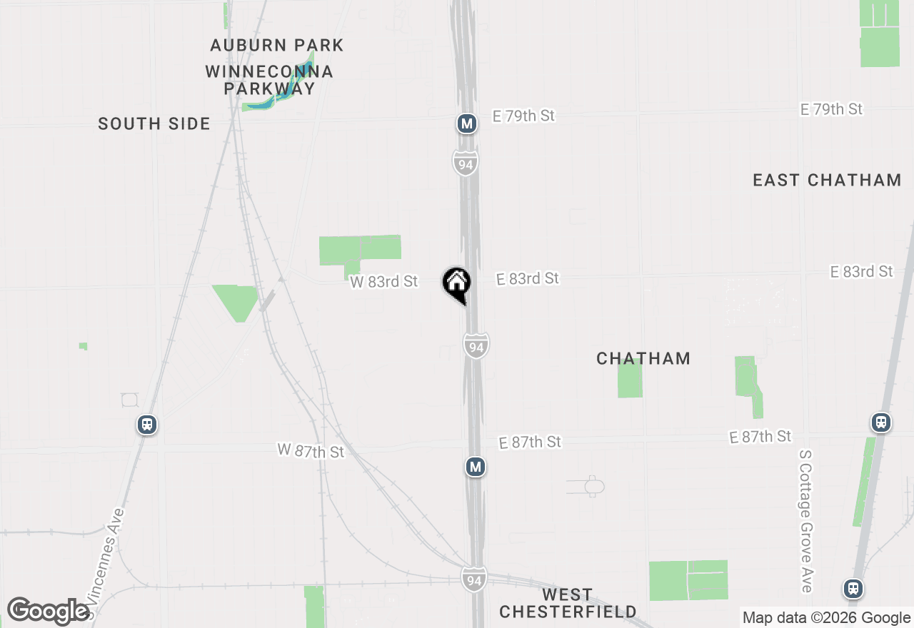 Map of 8350 S Lafayette Avenue, Chicago, IL 60620