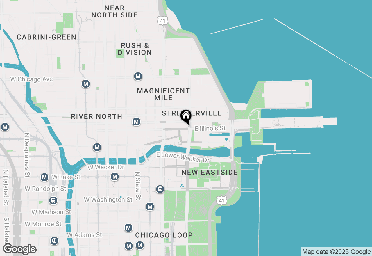 Map of 240 E Illinois Street #1004, Chicago, IL 60611